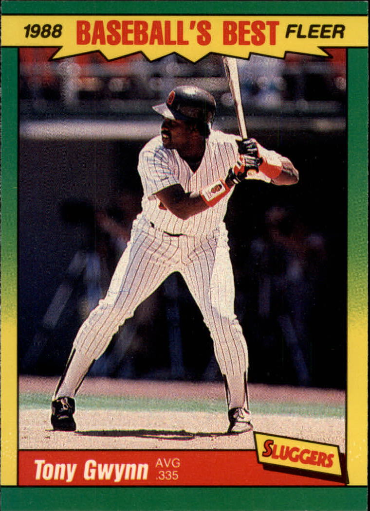 1988 Fleer Sluggers/Pitchers Baseball Cards    017      Tony Gwynn